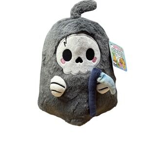 Squishable Snackers Grim Reaper‎ Plush With Tag Skull Gray Cute Halloween Toy